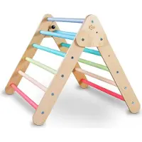 TiSsi Piklerdreieck / Kletterdreieck Pastell bunt / Piklerdreieck klappbar