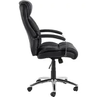 Actona Benson, Gepolsterter Sitz, Gepolsterte Rückenlehne, Schwarz, Schwarz, Polyurethan (PU), Polyurethan (PU)