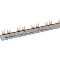 Legrand 404982 Gabelkammschiene, 2-polig, 1 m, 16 mm2, 1P+N, für 19 AFDD FI/LS