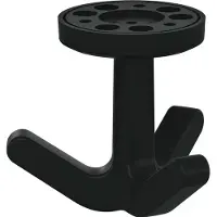 Hewi Dreifachhaken Serie 477 matt, elastisch 90 tiefschwarz Höhe 69 mm Ø 51 mm