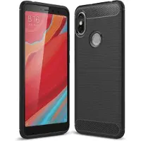 König Design Xiaomi Redmi S2 / Y2 Case Carbon Fiber Optik Brushed Schutz Hülle Cover Schwarz