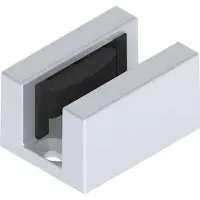 Helm Bodenführung SmartGuide G spielfrei für Glas 8-12,76 mm silber