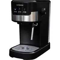 Gastronoma 18110002 - Espressomaschine 15 bar 1100W - Schwarz Silber