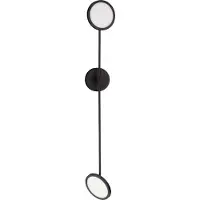 Nova Luce SCOPE LED Wandleuchte Schwarz 18,8W Warmweiss 100x10x120cm dimmbar 9695250