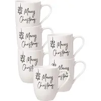 Villeroy & Boch Multipack Statement Becher mit Henkel Merry Christmas - 6 Stück