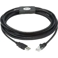 Eaton PowerWare TRIPPLITE USB-A to RJ45 Rollover Console Cable M/M - Cisco Compatible 250 Kbps 15ft. 4,57m Bla