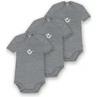 Normani 3er Set Baby Merino Body Kurzarm „Tauranga" - 9291