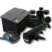 SunSun Filter Set 12000l Teich,72W Teichklärer 40W Pumpe 25m Schlauch Skimmer CSP-250