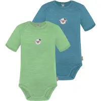 Normani 2er Set Baby Merino Body Kurzarm „Tauranga" - 9293