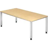 Hjh OFFICE PRO QUEO 2E S - Ahorn 200 x 100 höhenverstellbar