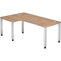 Hjh OFFICE PRO QUEO 82 S - 200 x 120 Nussbaum höhenverstellbar