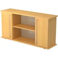 Hjh OFFICE PRO KAPA SB | Sideboard | mit Türen - Buche Sideboard Relinggriff Kunststoff