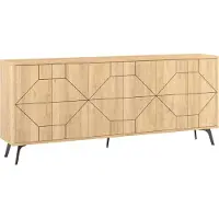 CALICOSY | Sideboard Dune XL Naturel Spaanplaat 184x77.4x35 cm | NADUVI