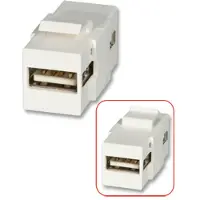 Lindy USB A to A Keystone, Weiß, USB A to A, USB A to A
