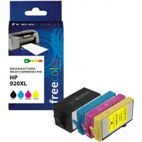 Freecolor K10319F7, High (L) Yield, Schwarz, Cyan, Magenta, Gelb, 50 ml, 12 ml, 4 Stück(e), Kombi-Packung