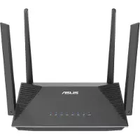 Asus RT-AX52, Wi-Fi 6 (802.11ax), Dual-Band (2,4 GHz/5 GHz), Ethernet/LAN, Schwarz, Tabletop-Router