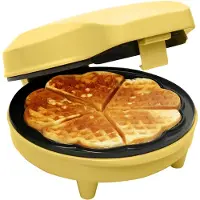 Bestron Waffeleisen "ASW217", 700 W, für klassische Herzwaffeln, mit Antihaftbeschichtung, Retro Design