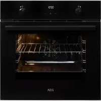 AEG Einbaubackofen Serie 6000 "BEE43511AB", Aqua-Reinigungsfunktion, 60 cm, 65 l, Heißluftsystem, Grillfunktion