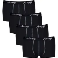 Sloggi Boxershorts "Boxershort Start Hipster C4P box 4er Pack", Herren, Gr. M, schwarz, Obermaterial: 96% Baumwolle CO. 4% Elasthan EL., Unterhosen Boxershorts