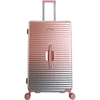 Saxoline Koffer Elite Trunk mit Trolleysystem aus Halbaluminium Pink One Size