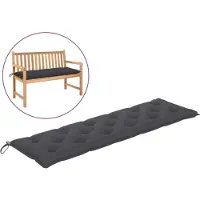 vidaXL Gartenbank-Auflage Anthrazit 180x50x7 cm Oxford-Gewebe