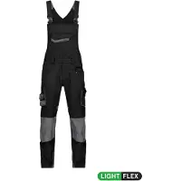 Dassy Voltic Latzhose mit Kniepolstertaschen - schwarz/anthrazitgrau - 54+5cm