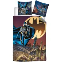 Batman Bettwäsche-Set aus Poly-Baumwolle Decke & Kissenbezug 140x200 + 65x65 cm