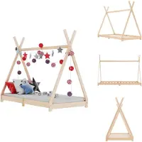vidaXL Kinder-Bettgestell Massivholz Kiefer 80 x 160 cm - Baby- & Kleinkinderbetten