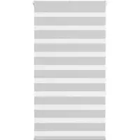 vidaXL Doppelrollo Hellgrau 70x150 cm Stoffbreite 65,9 cm Polyester