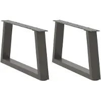 vidaXL Couchtischbeine V-Form 2 Stück Anthrazit 50x(30-31,3) cm Stahl