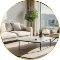 CLP Wandspiegel Elsie gold glanz/XL