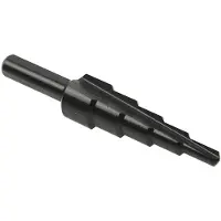 GEKO HSS TiAlN Stufenbohrer 4-12 mm - Hochleistungsbohrer für Metallbearbeitung, präzise Abmessungen, verbesserte Schneidfähigkeit und Langlebigkeit.
