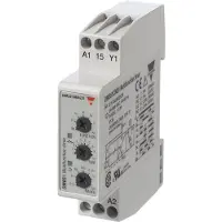 Carlo gavazzi Tidsrelæ Multifunktionstimere 12-240VAC/DC 1-polet 01s-100t Byggebredde: 175 mm