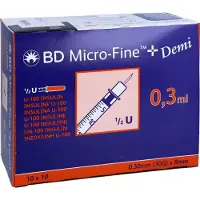 Bios Medical Services GmbH Medizinprodukte BD Micro-fine+ Insulinspr.0,3 ml U100 0, 100 St