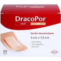 Dr. Ausbüttel & Co. GmbH Dracopor Wundverband 5x7,2 cm steril hau 50 St