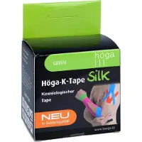 Höga K-Tape Silk 5cmx5m green KinesiologischerTape, 1 St. Pflaster