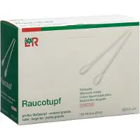 Lohmann & Rauscher Raucotupf Stieltupfer 1 St ster.großer Wattekopf 50x2 Tupfer