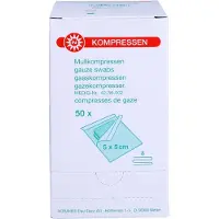 NOBAMED Mullkompressen 5x5 cm steril 8fach 50x2 St Kompressen