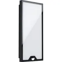 Eglo CASAZZA Wand-/Deckenleuchte Lampe Beleuchtung - L20 x H40 x AL8 cm - schwarz - 16W inkl. - IP44