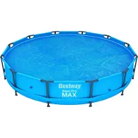Bestway PE-Solarabdeckplane Ø 356 cm, blau, rund