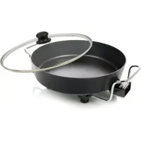 Princess 162367 XL Snackpfanne – Elektrische Snackpfanne – Mit Deckel – Einstellbarer Thermostat – 1800 W – Leistungsstarkes Doppelheizelement – Groß – 5,4 Liter – 1,5 Meter langes Kabel