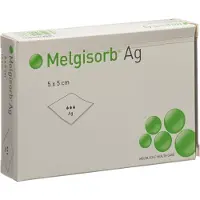 Molnlycke Health Care Melgisorb Ag Verband 5x5 cm 10 St