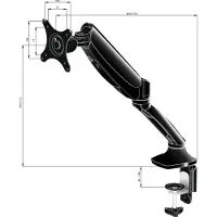 Iiyama DS3001C-B1 - Befestigungskit - einstellbarer Arm - für Monitor - Schwarz