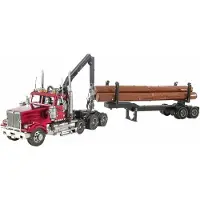 Metal Earth 3D puzzle Western Star 4900SB Log Truck mit Anhänger (ICONX)