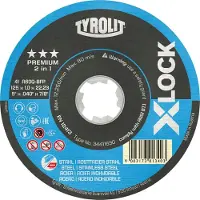 Tyrolit X-Lock Trennscheibe gerade Form, Winkelschleifer-Scheibe ø 125x1,6mm