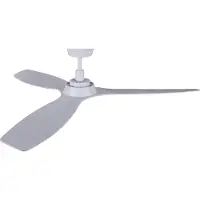 Beacon Lighting Deckenventilator Moto, weiß, Ø 132 cm, leise Moto, weiß / opal, für Wohn- / Esszimmer, Kunststoff, Modern