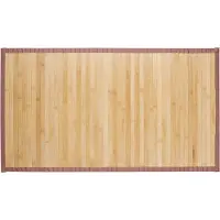 Merkloos Badematte aus Bambus - 61 x 122 cm - rutschfest - natur