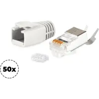 S/CONN 72067-50GR, RJ-45, Grau, Männlich, Gerade, Polycarbonat (PC), 50 Stück(e)