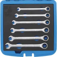 Bgs Ratschenringschlüssel Maulschlüssel und Ringschlüssel Set 6 tlg | SW 8 - 13 mm