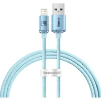Baseus Kabel Usb Do Ip Kristallglanz, 2.4A, 1.2M (Niebieski)